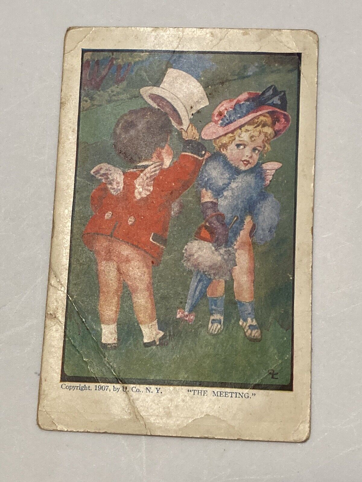 C 1907 Funny Vintage Postcard \