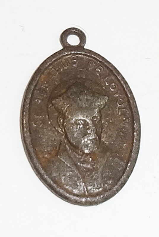 St Ignatius de Loyola Medal Vintage Jesuits Pendant Patron Saint of Soldiers