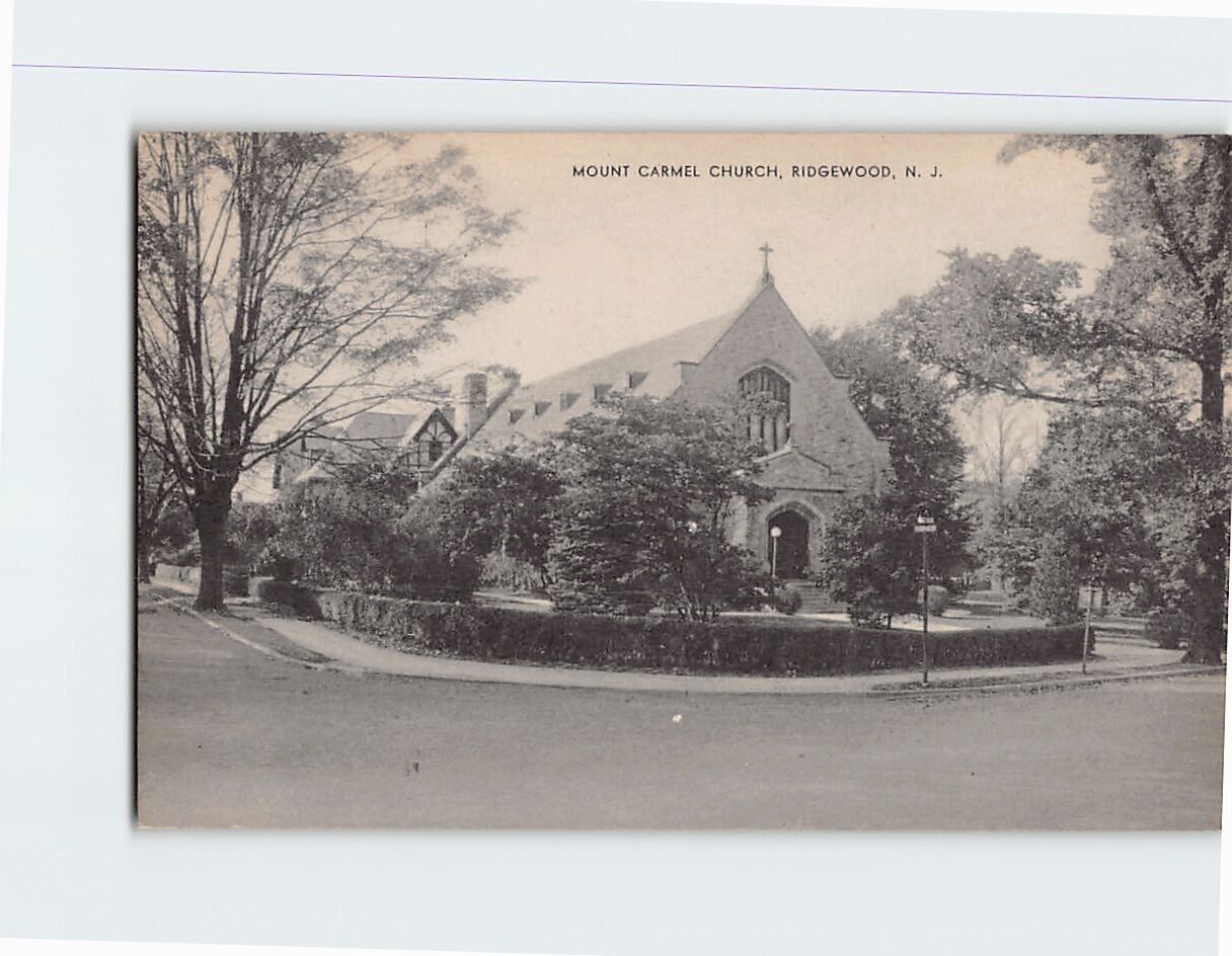 Postcard Mount Carmel Church Ridgewood New Jersey USA