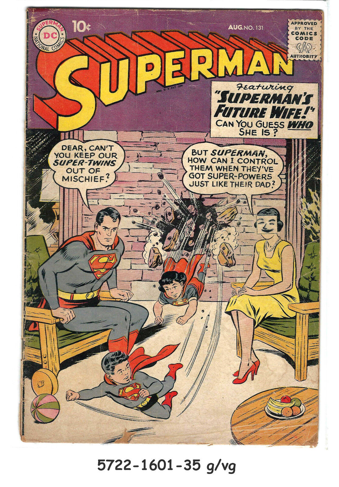 Superman #131 (Aug 1959, DC) g/vg