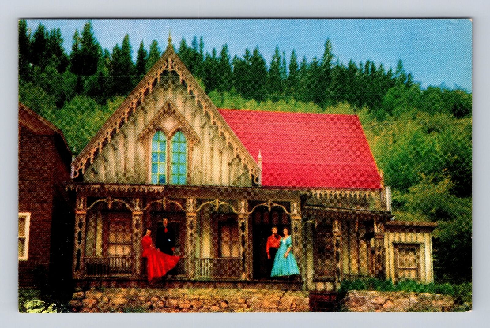 Blackhawk CO-Colorado, the Lace House, Typical Victorian House, Vintage Postcard