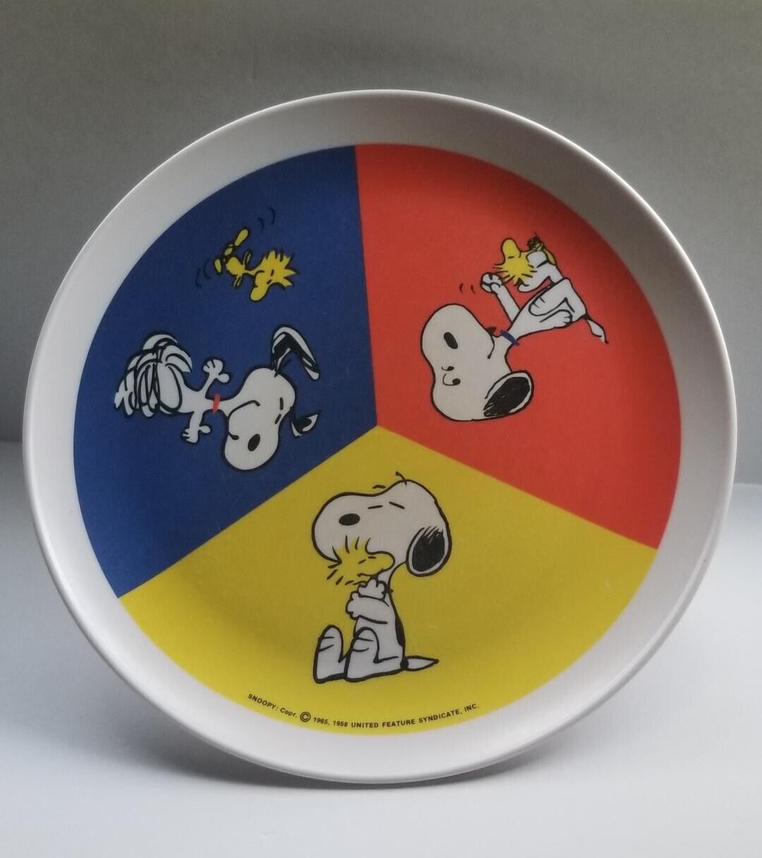 Vintage Snoopy & Woodstock Melamine 9\