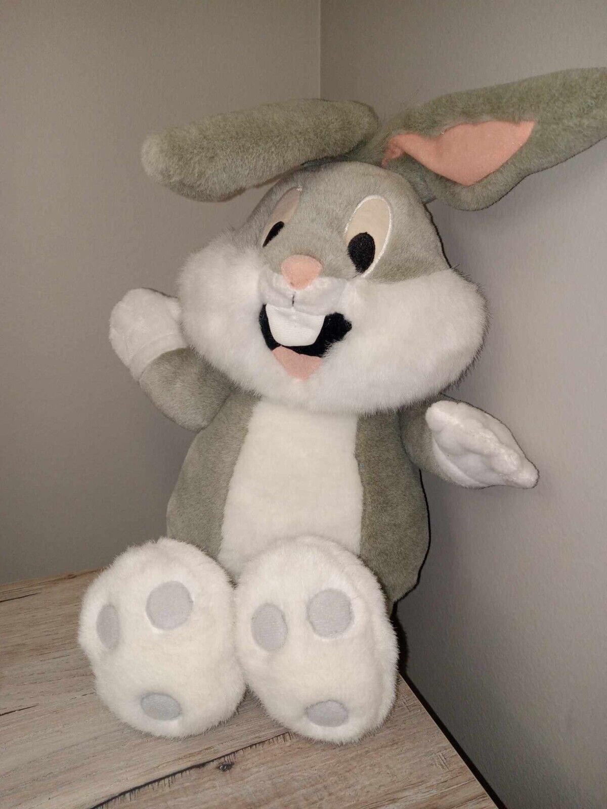 VTG 1997 Baby Bugs Bunny Plush Talking Laugh Tyco Preschool Toys RARE
