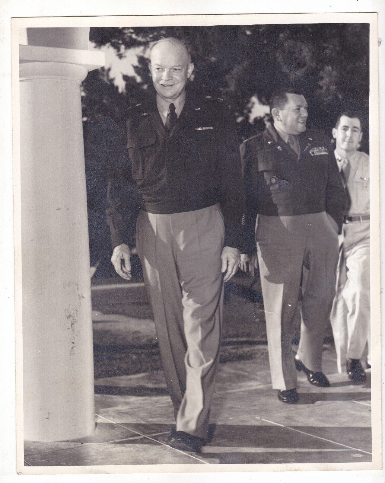General Dwight D Eisenhower US Military 1946 Black & White Snapshot Photograph