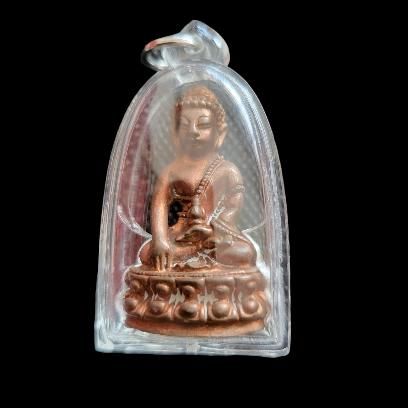 LP Koon Phra Kring Medicine Buddha Thongdeang 2557 Health Peace Rich Thai Amulet