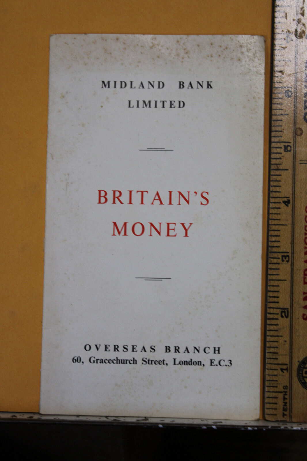 1962 Midland Bank Limited Britain\'s Money Brochure Overseas Branch Currency UK