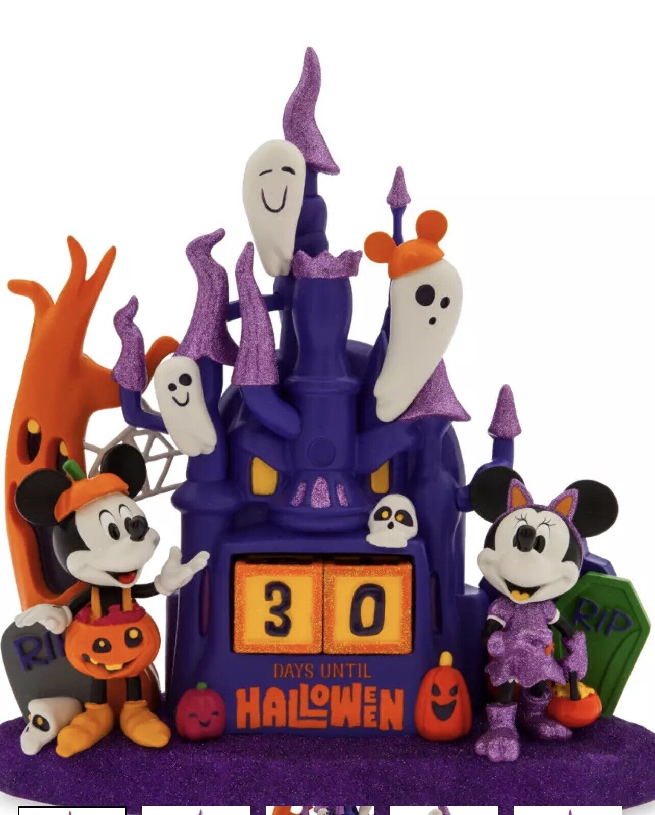 2022 Disney Parks Mickey And Minnie Mouse Halloween Countdown Calendar Ghosts