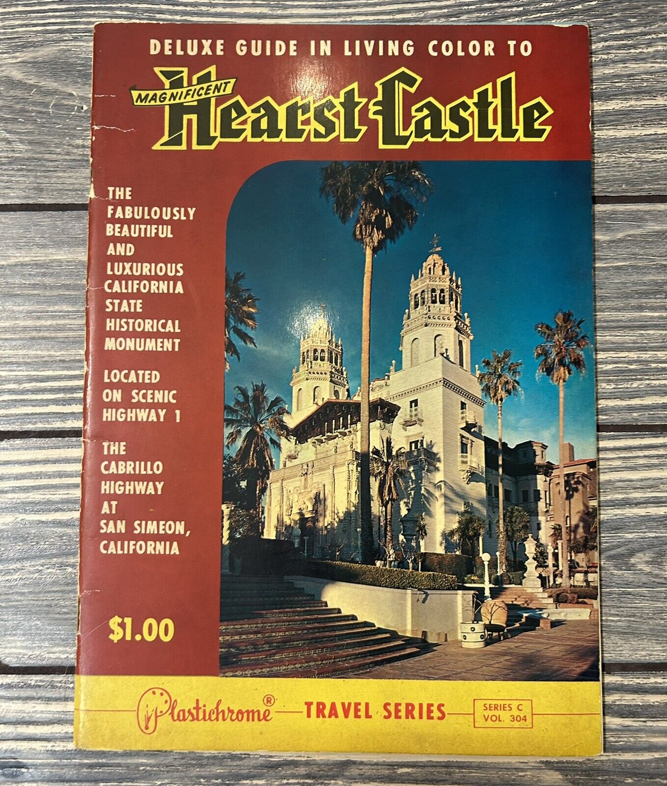Vintage Deluxe Guide In Living Color To Magnificent Hearst Castle Travel Book