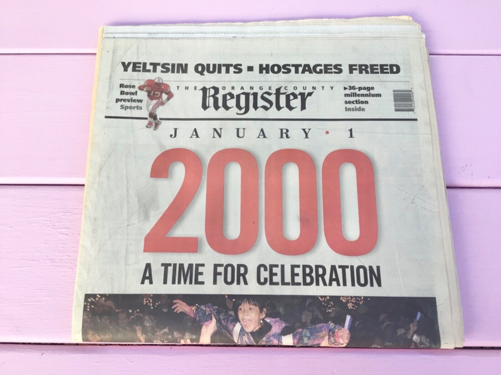 Vintage January 1, 2000 Newspaper The Orange County Register Y2K Millenium
