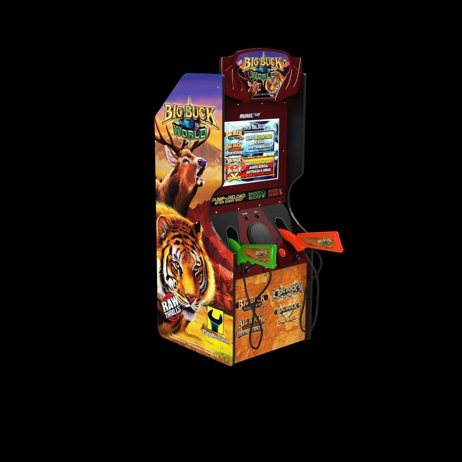 Arcade1Up Big Buck World Classic Arcade Machine, built for your home, stand-up 4
