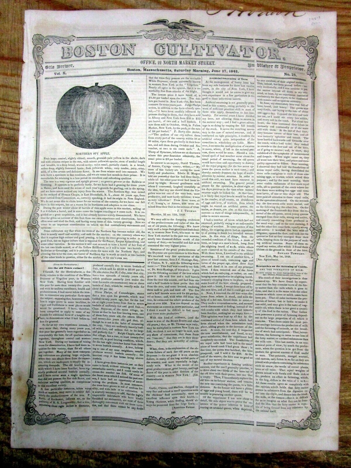 1848 newspaper THE MEXICAN-AMERICAN WAR ENDS as the PEACE TREATY is RATIFIED