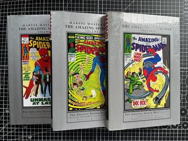 Marvel Masterworks Amazing Spider-Man Vol 6,7,9 HC True 1st Prints