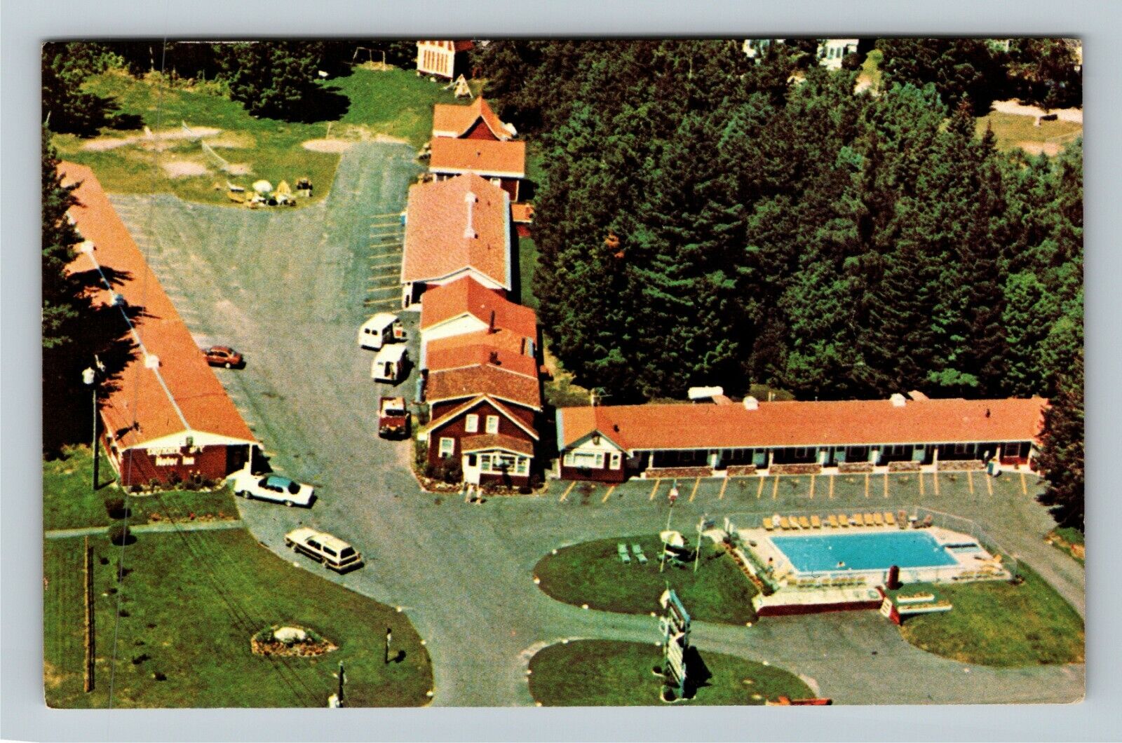 Lincoln NH-New Hampshire, Drummer Boy Motor Inn, Hotel, Vintage Postcard
