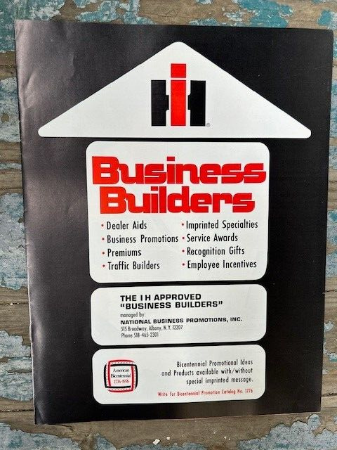 Rare Vintage IH International Harvester Business Builders Store Promotions book