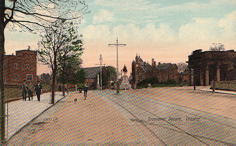 Postcard Grosvenor Square Chester England UK