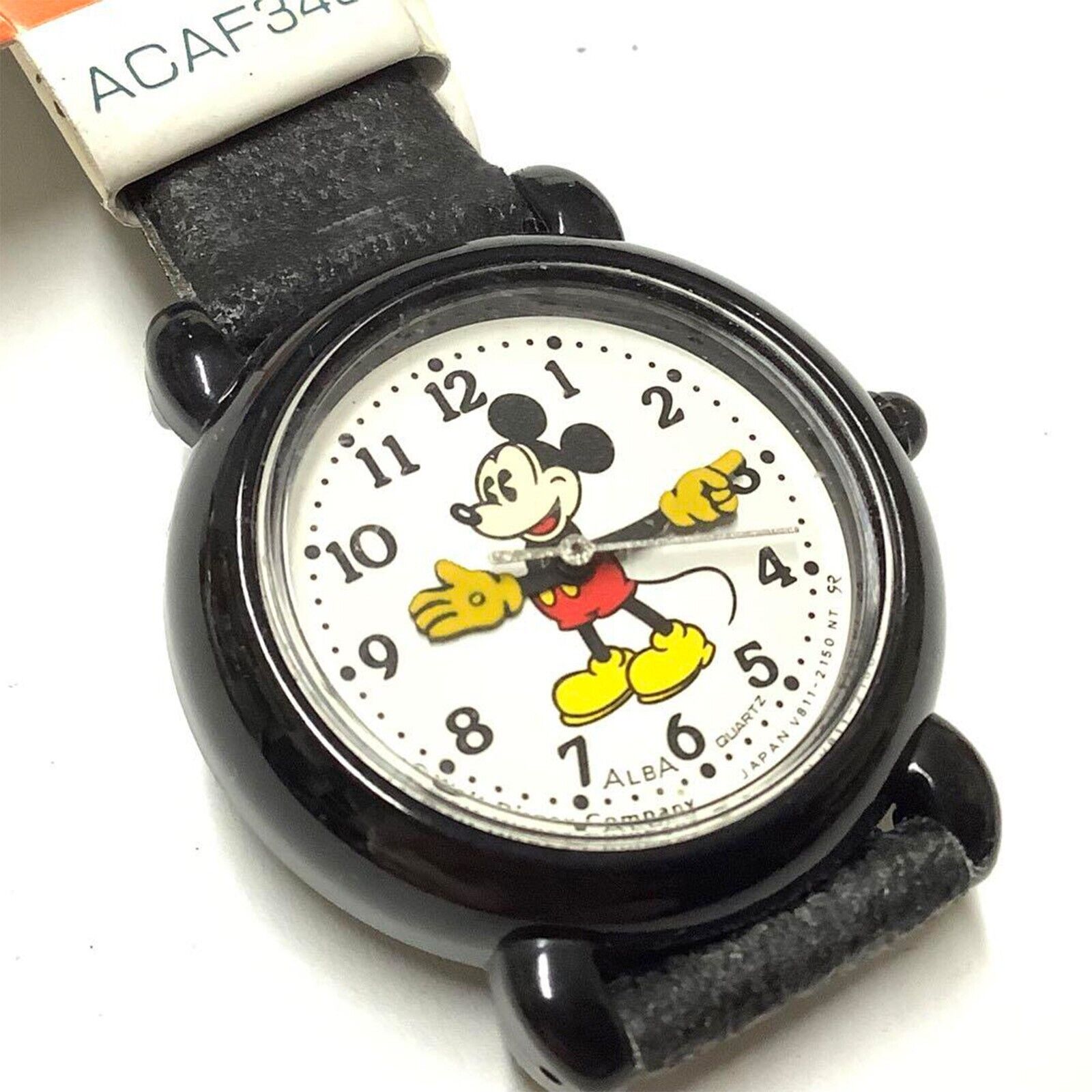 SEIKO ALBA DISNEY Mickey Mouse QUARTZ Watch Wristwatch ACAF343 WATER RESIST Mint