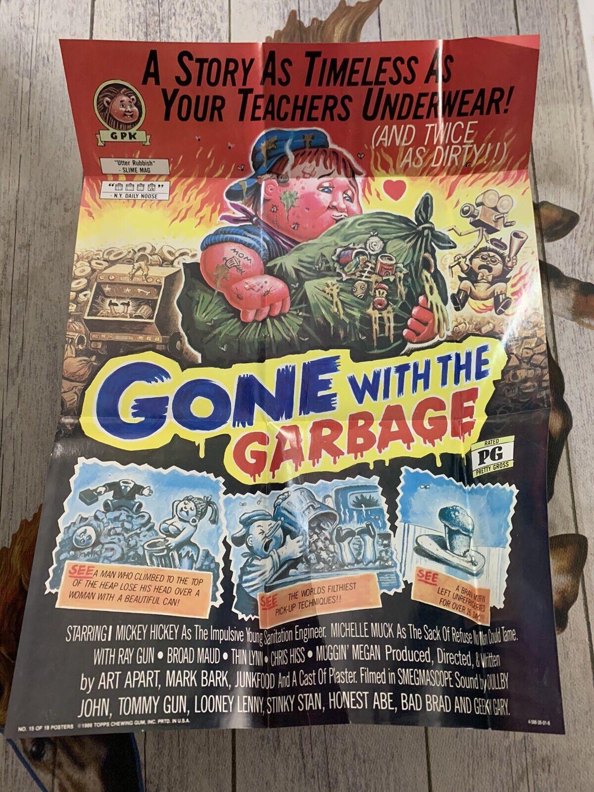 GPK Garbage Pail Kids Poster Loose Vintage #15