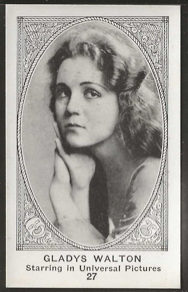 AMERICAN CARAMEL-MOVIE ACTORS & ACTRESSES 1921 (PRINTED BACK)-#027- WALTON