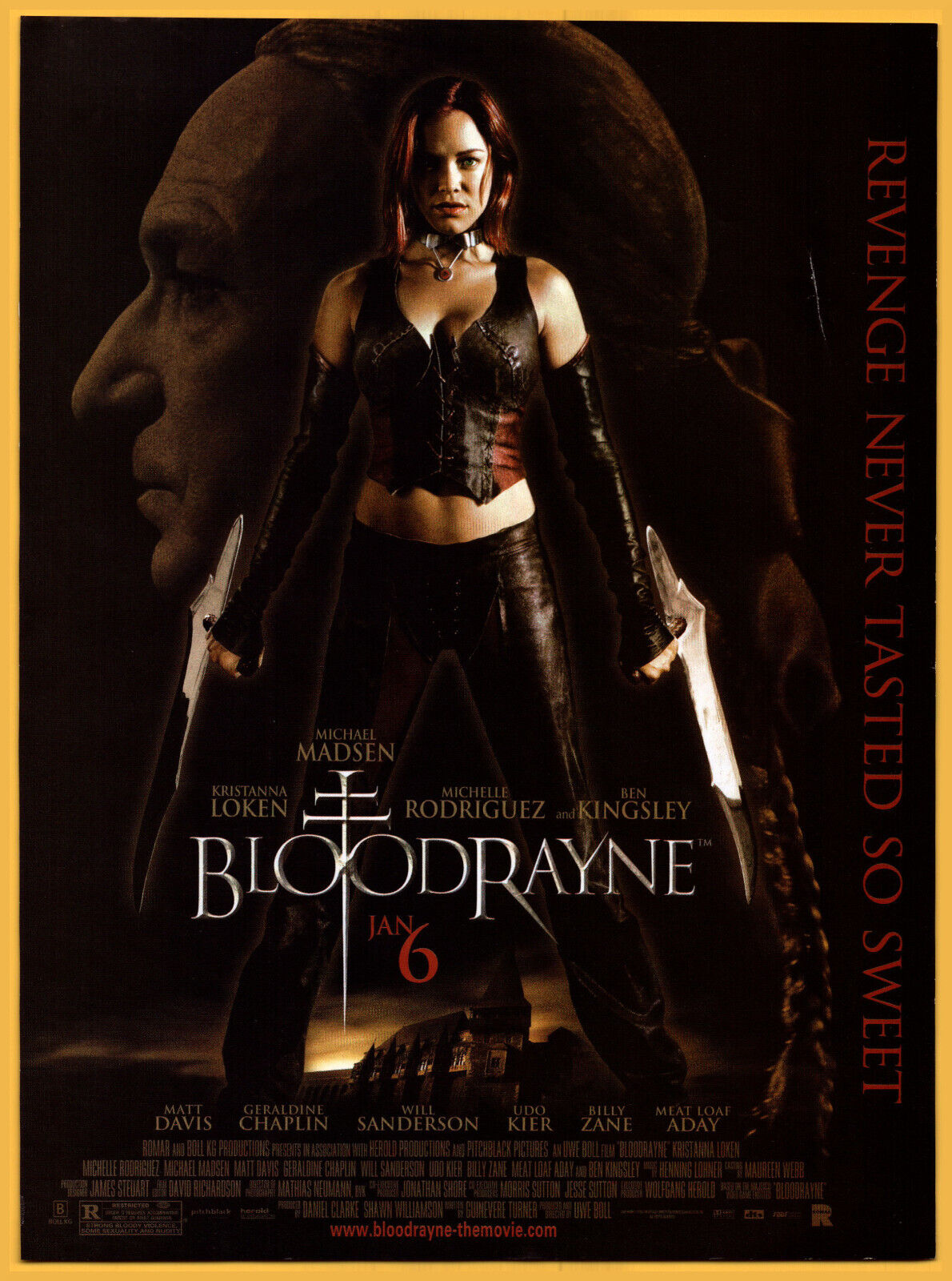 Bloodrayne the Live Action Movie - Game Print Ad / Poster Promo Art 2006