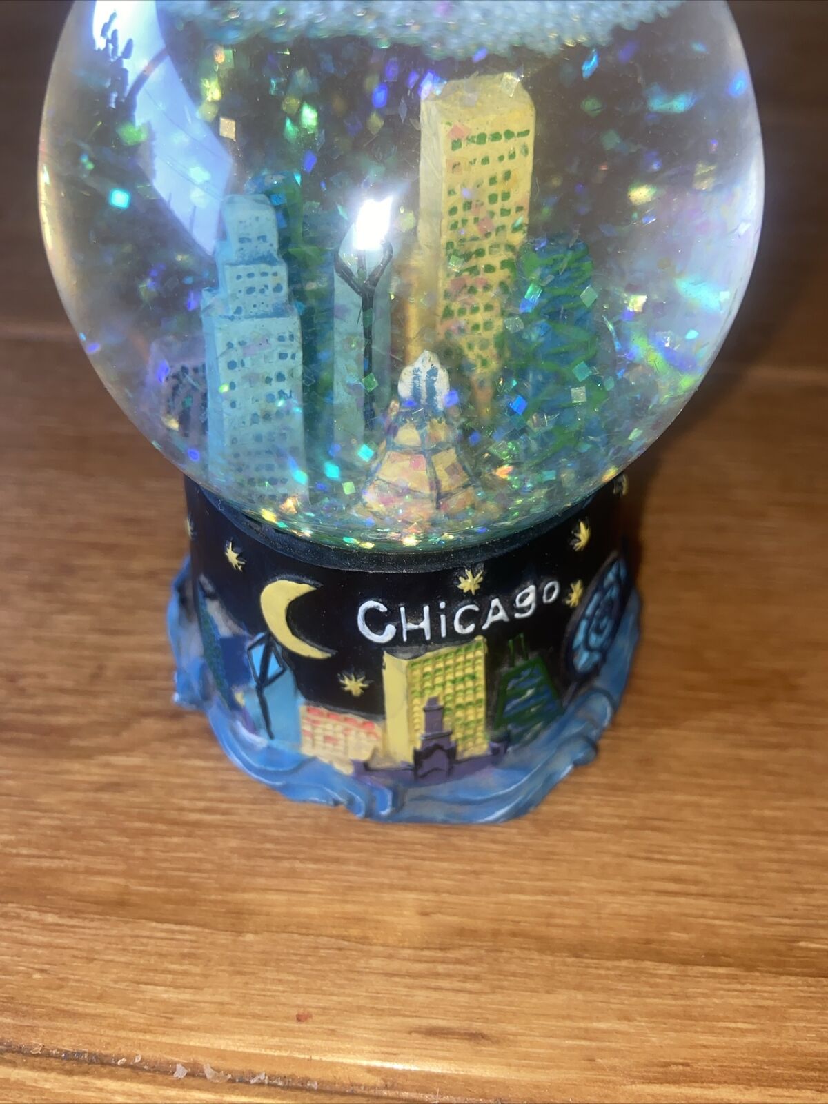 miniature water globe downtown Chicago
