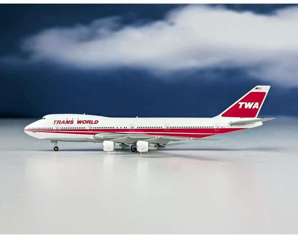 Phoenix 04568 TWA Trans World Airlines Boeing 747-100 N53110 Diecast 1/400 Model