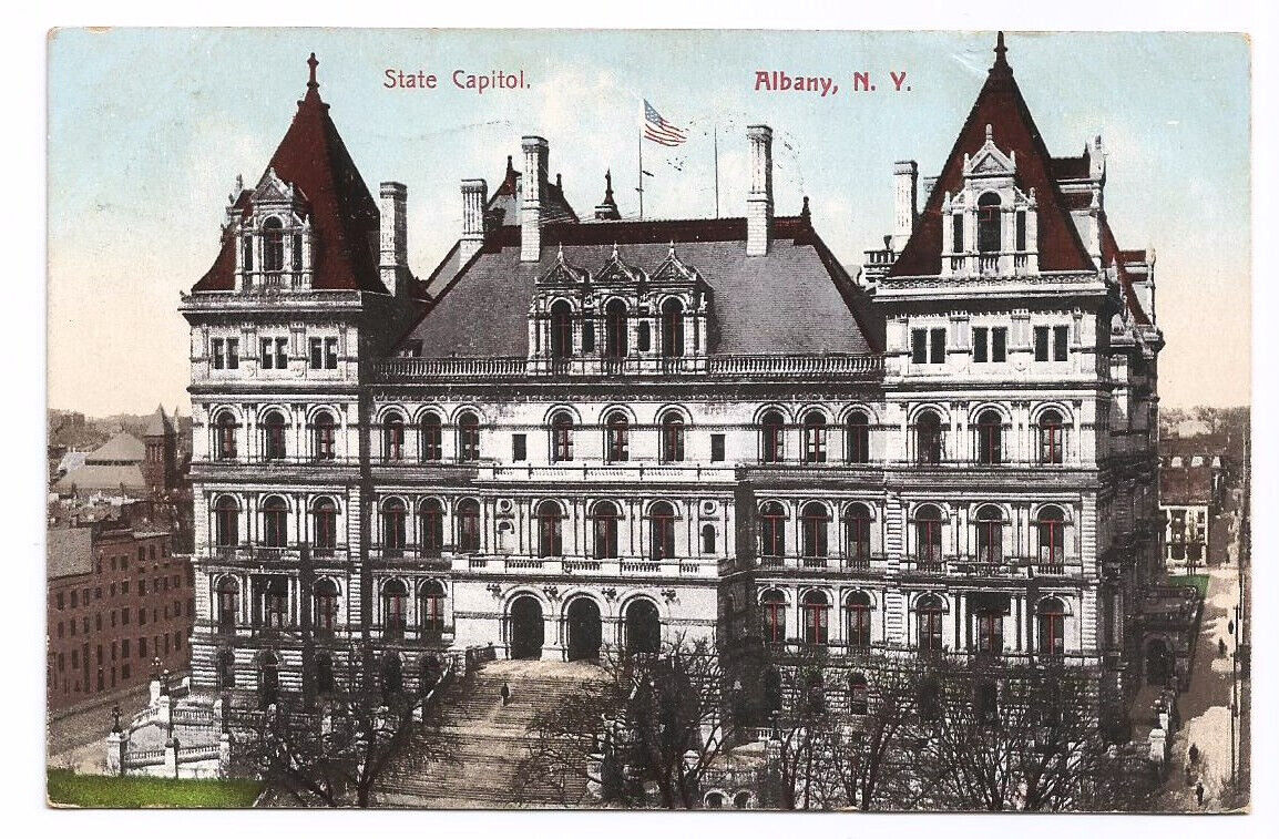 Albany NY Postcard State Capitol c1907