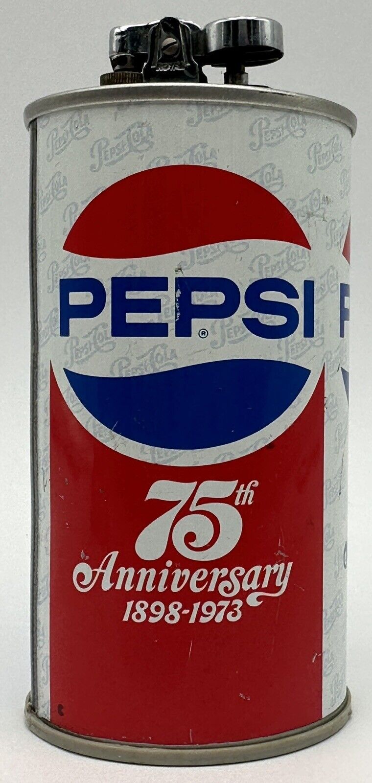 Vintage Pepsi Can Table Cigarette Lighter Musical 75th Anniversary Royal