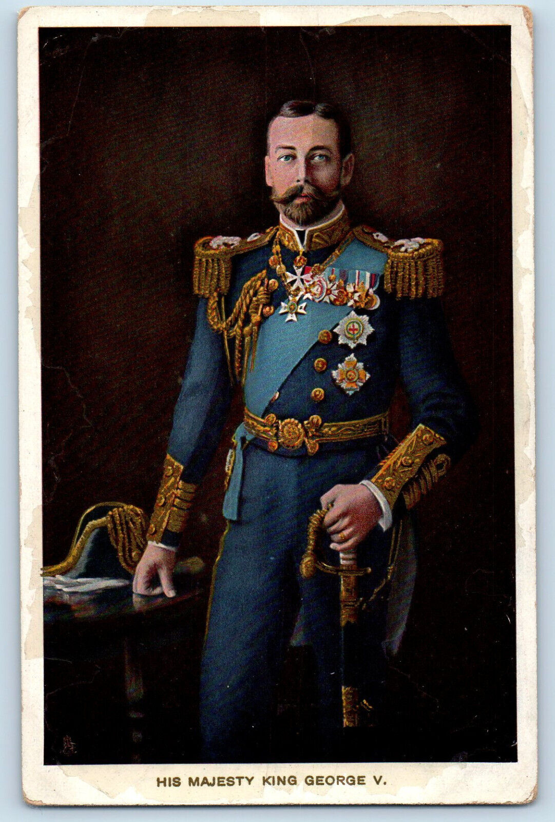 Ireland Postcard His Majesty King George V c1930's Royal Tuck Art Unposted