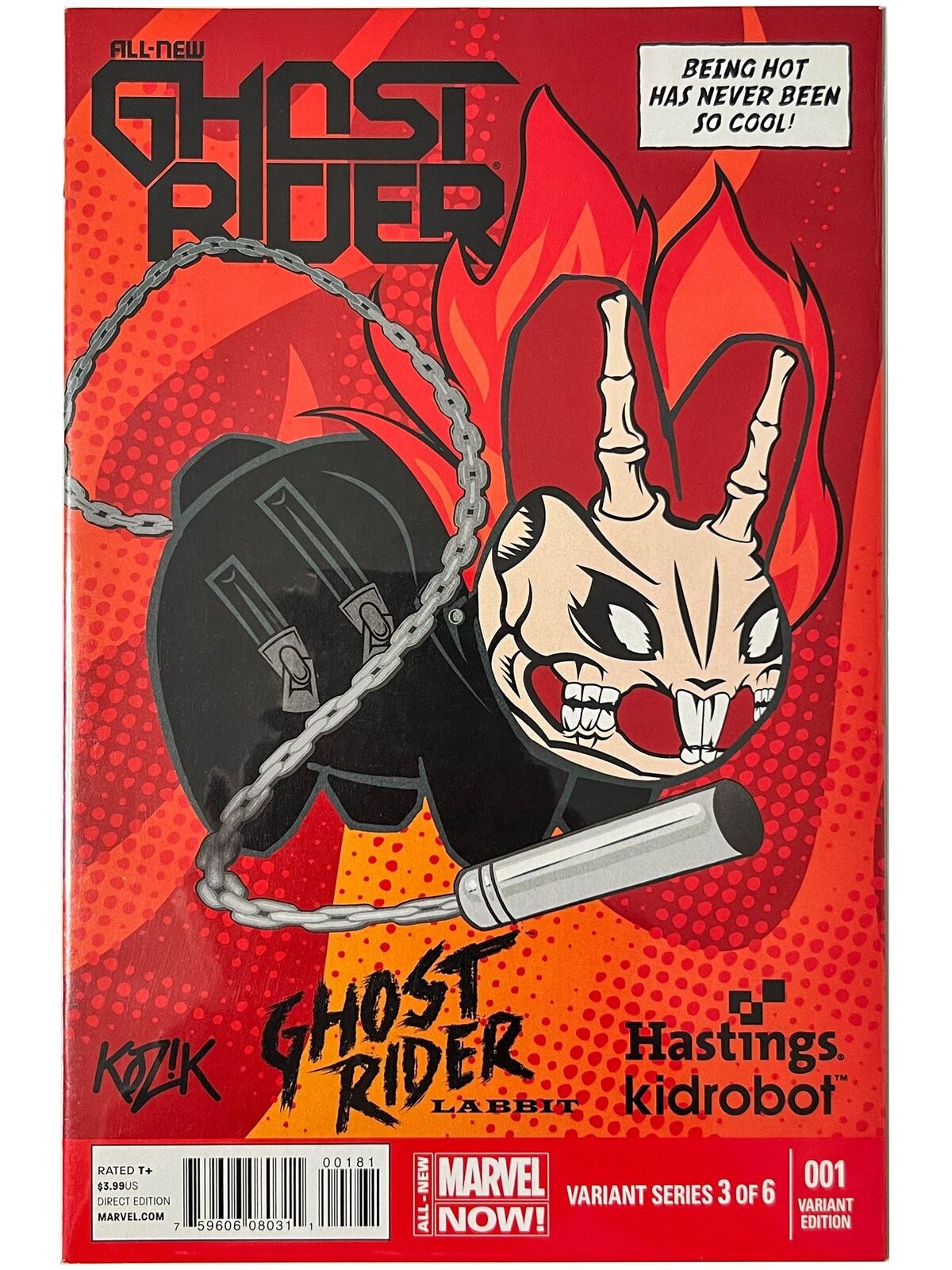 All-New Ghost Rider #1 Hastings Kidrobot Variant 2014 1st App Robbie Reyes NM