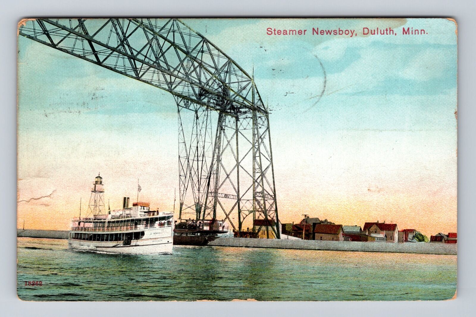 Duluth MN- Minnesota, Steamer Newsboy, Antique, Vintage c1910 Souvenir Postcard