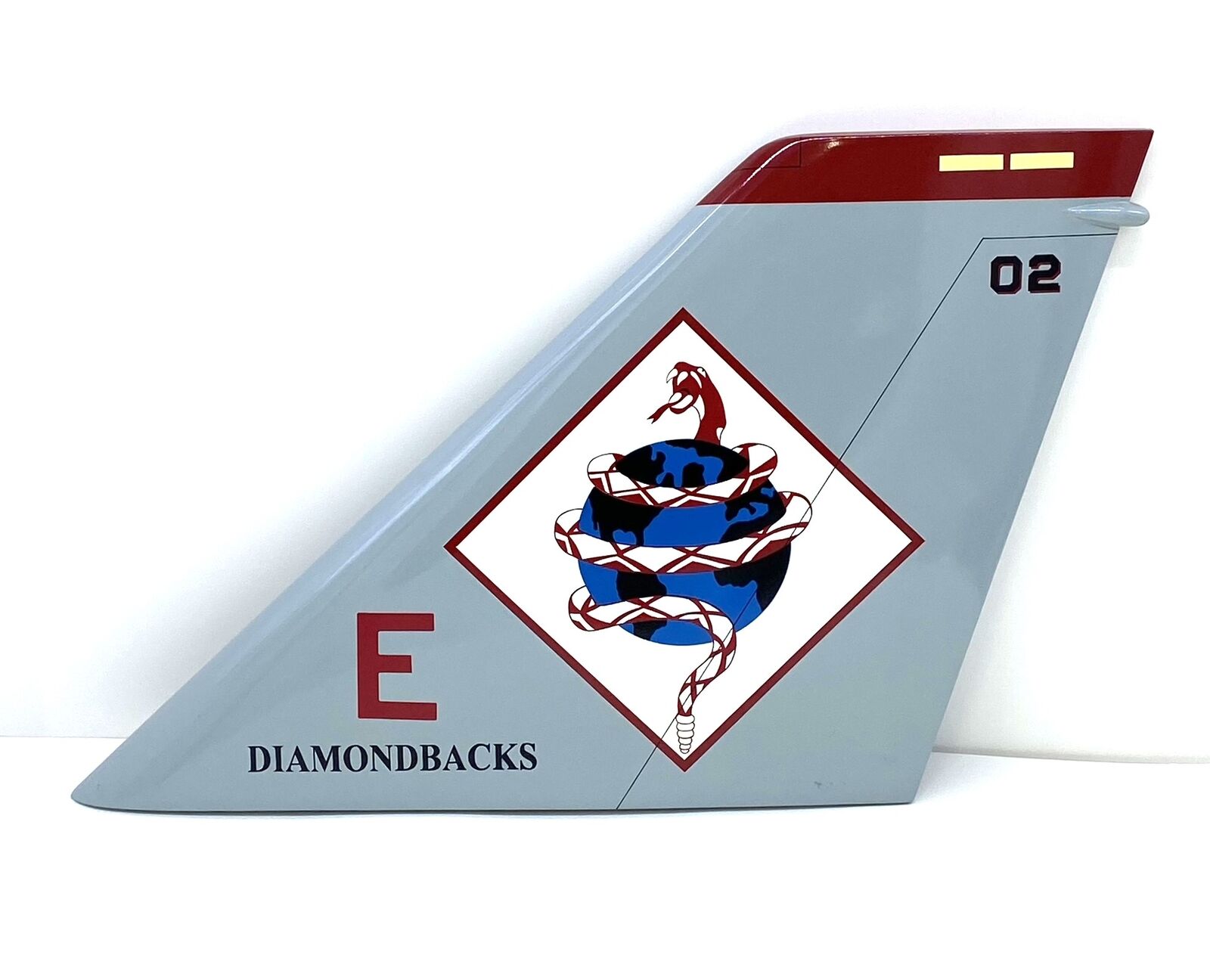 VF-102 Diamondbacks F-14 Tail Flash, Mahogany