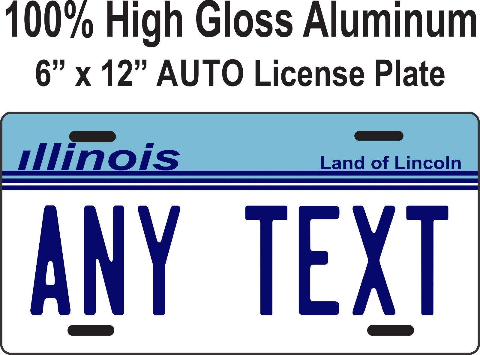 Illinois 1985 Custom Personalized Novelty State License Plate ALL ALUMINUM / NEW