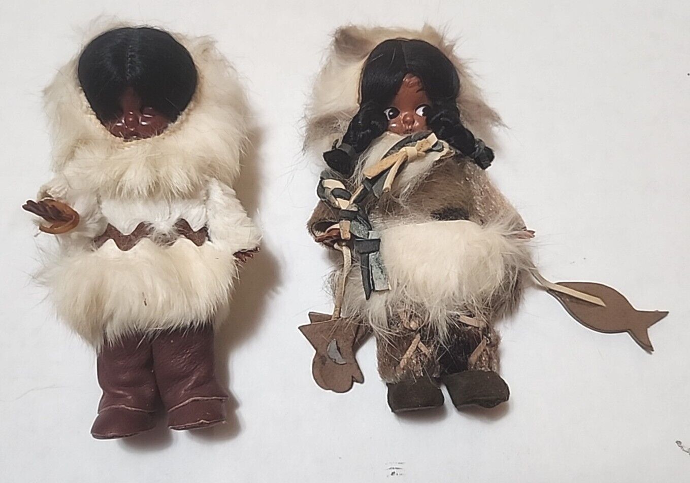 Lot of 2 Vintage Inuit Eskimo Cupie doll 6\
