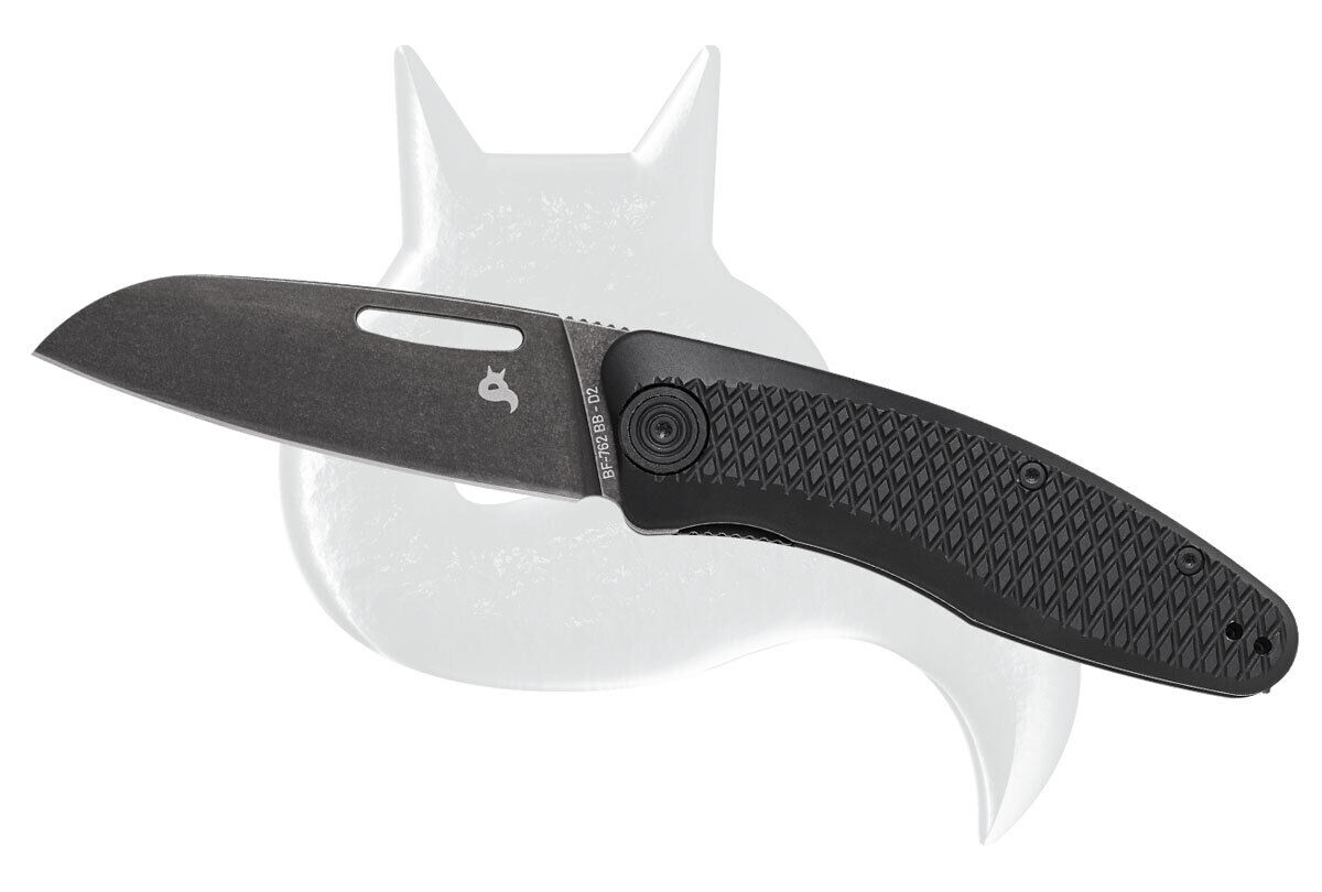 Black Fox Knife Feresa Liner Lock BF-762BB Black Aluminum D2 Pocket Knives