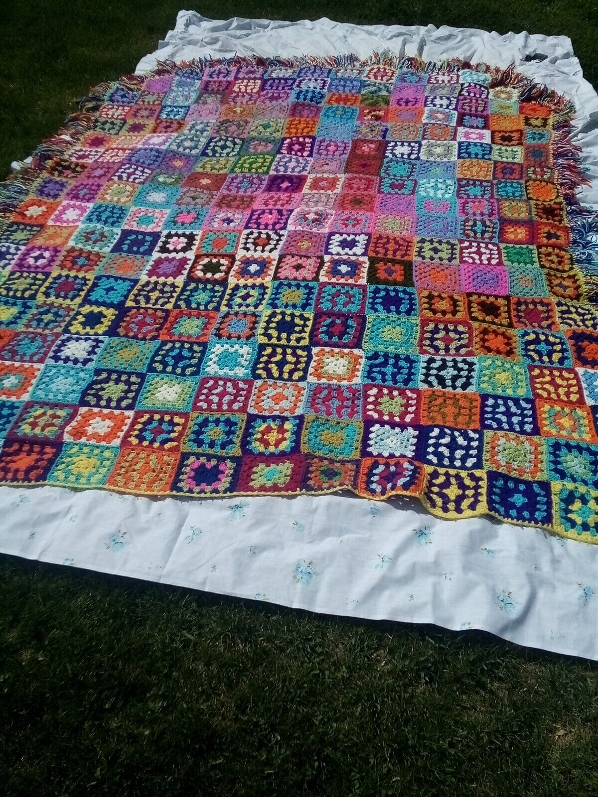 Hand Made From Grandma crochet blanket