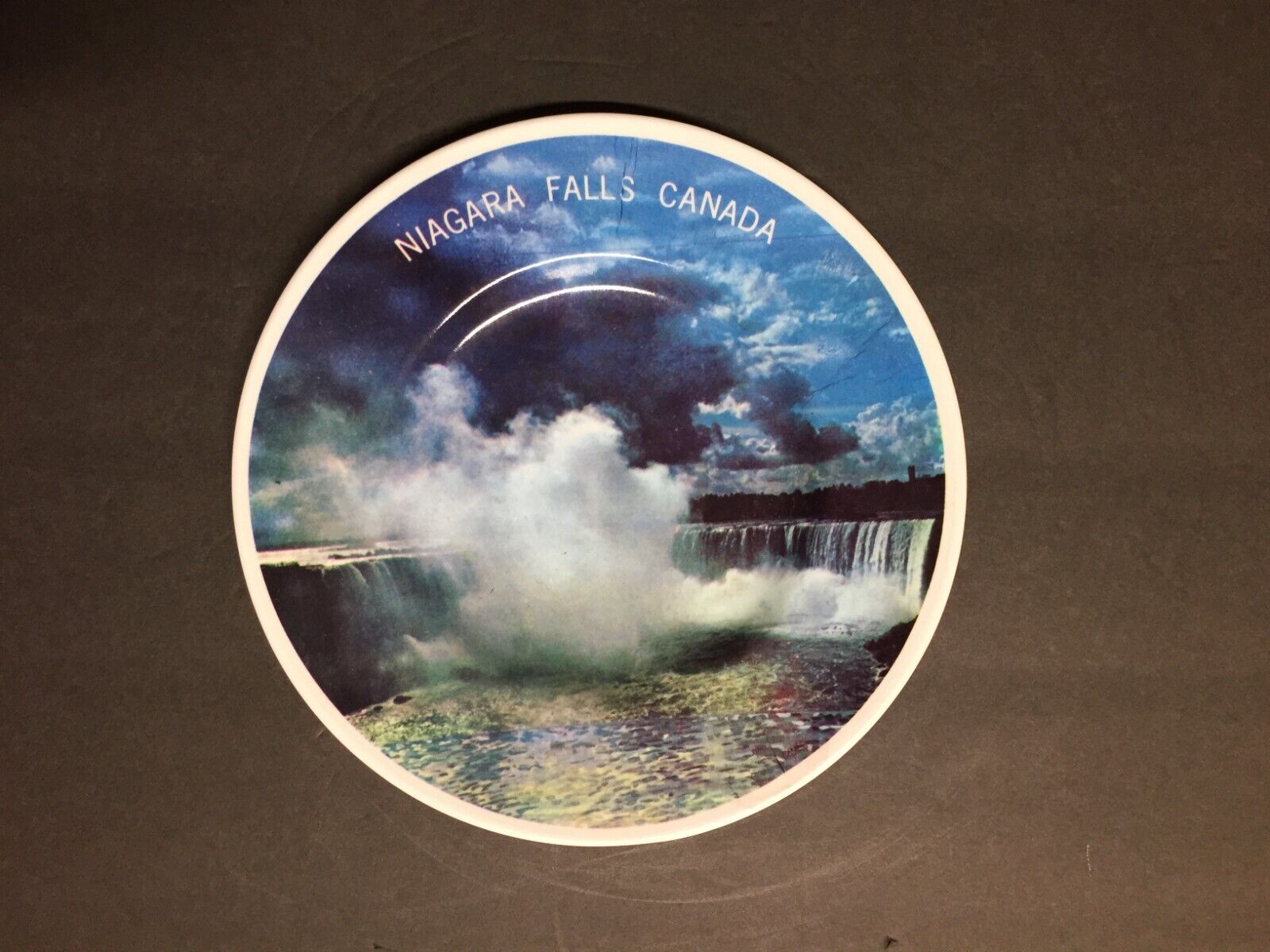 Vintage Niagara Falls Canada Travel Souvenir Collectible Plate Plastic