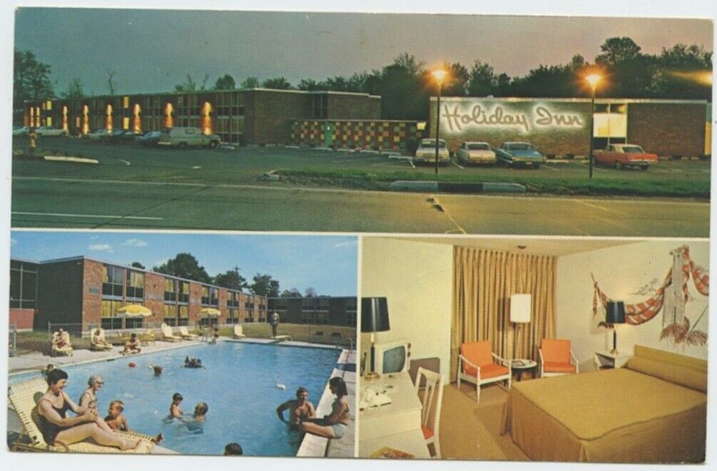 Ramsey NJ Holiday Inn Rte 17 1966 Vintage Postcard New Jersey