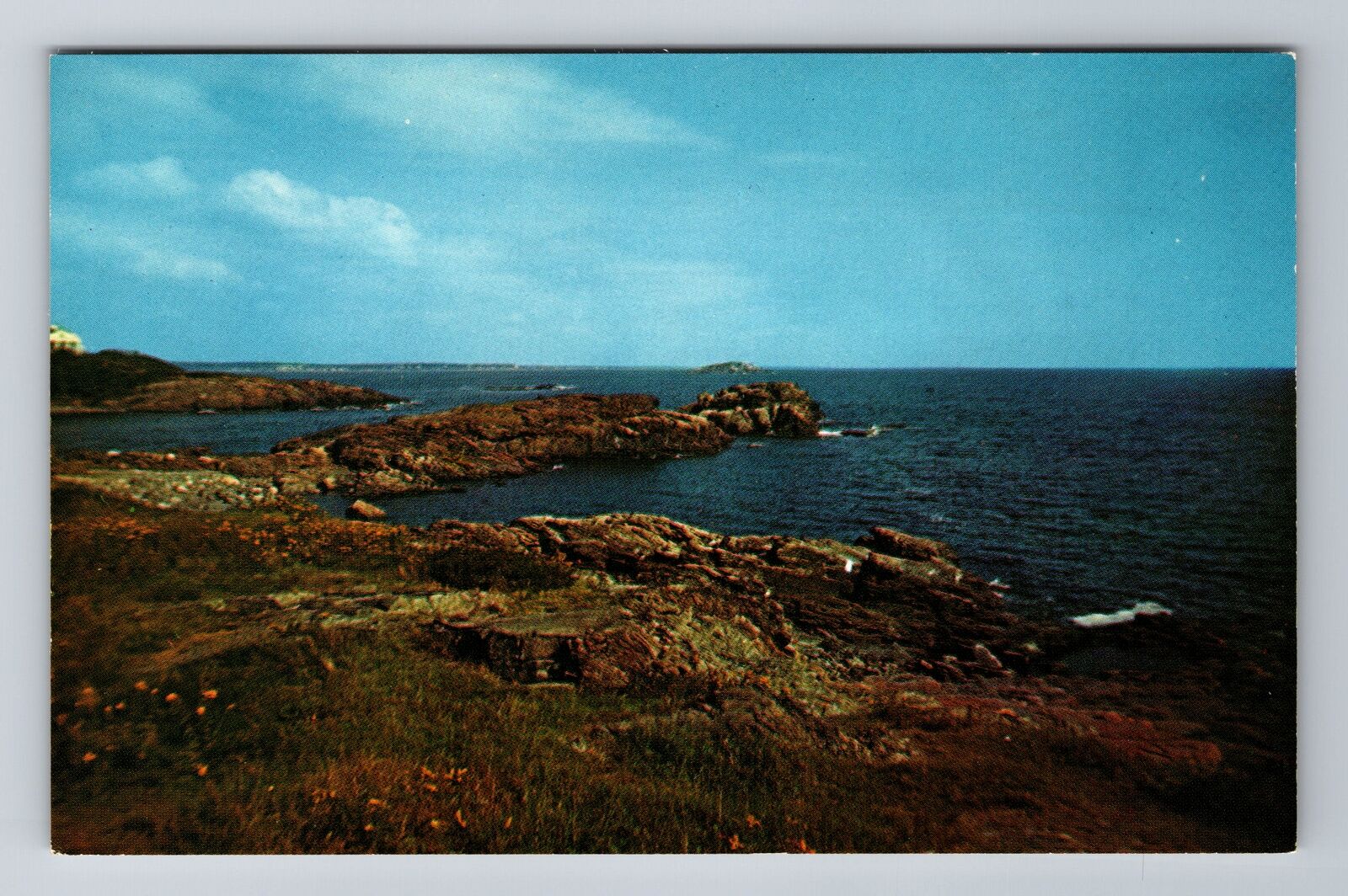Nahant MA-Massachusetts, Aerial Boss Beach, Antique, Vintage Souvenir Postcard