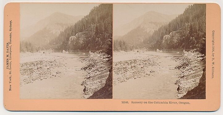 OREGON SV - Columbia River Scenery - BW Kilburn c1896