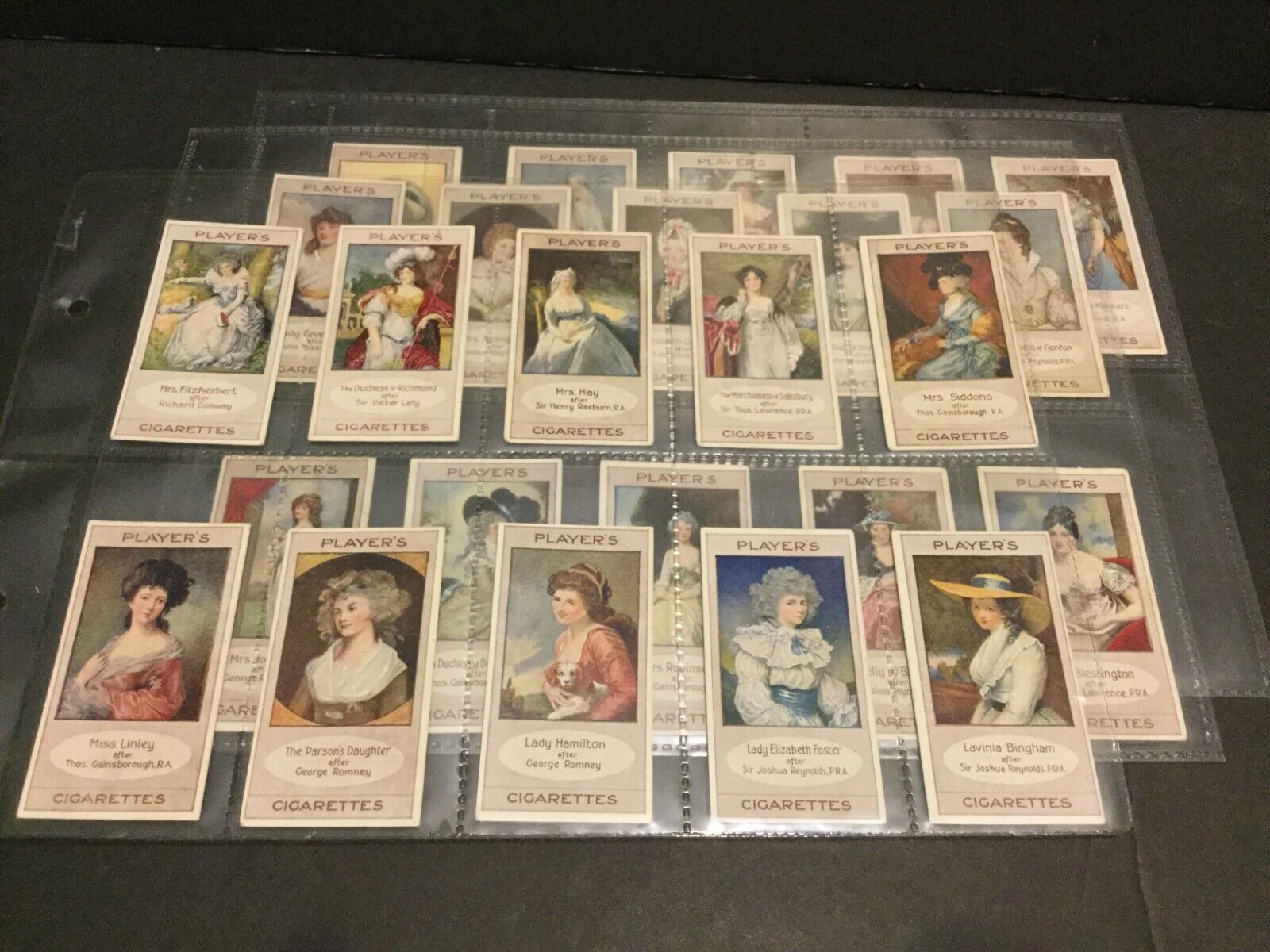 1914 Player Bygone Beauties Set of 25 Cards Sku459S