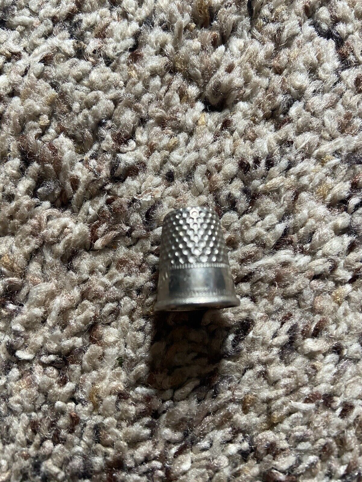 Vintage Sterling Silver Thimble Marked Germany #7 