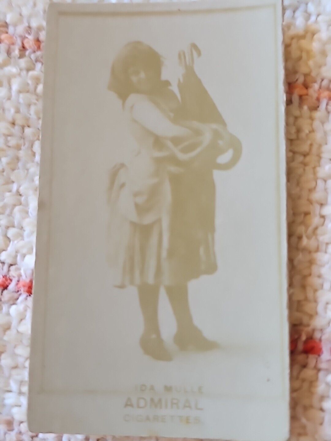 1895-1898 Admiral Cigarrette N392 Card Actress IDA MULLE  1 1/2 x 2 1/2