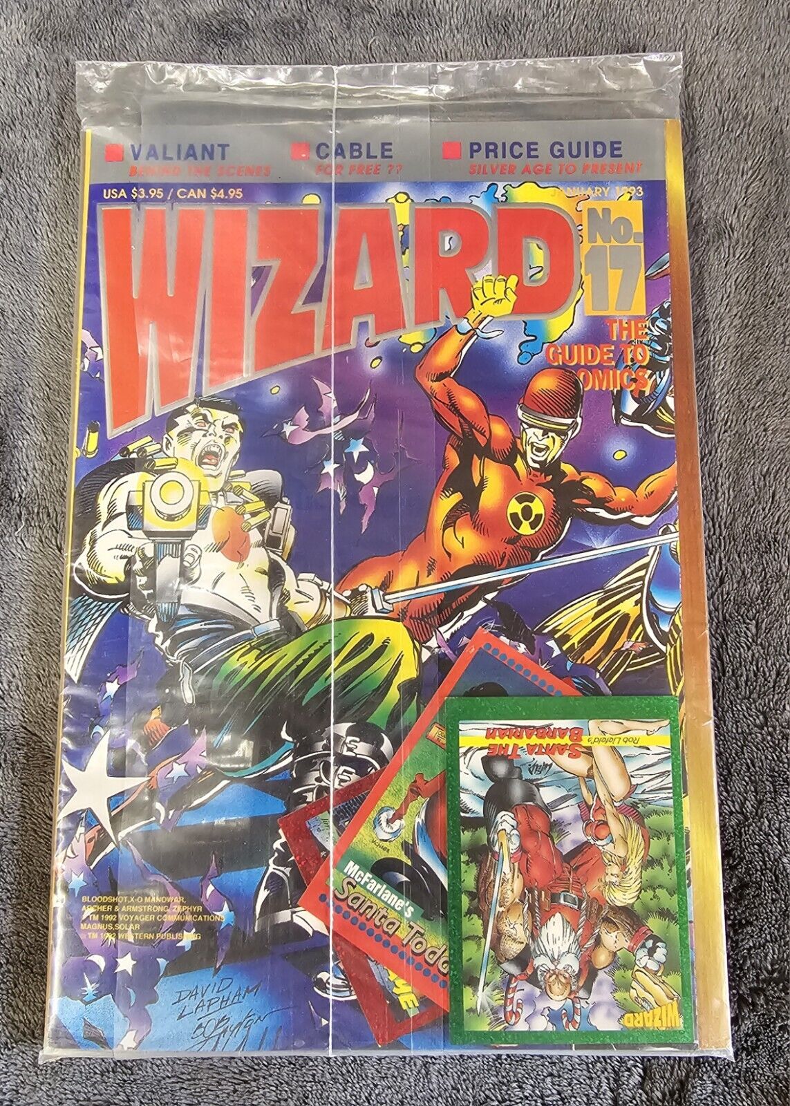 Vintage Wizard Magazine Price Guide #17 Factory Poly Bagged December 1992