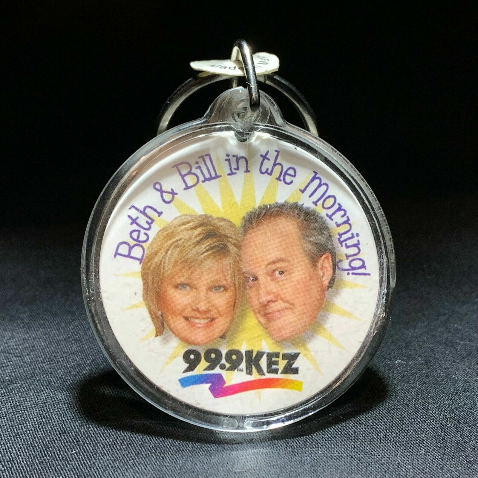 Beth & Bill In The Morning Keychain 99.9KEZ What's The Key To Starting Your Day 