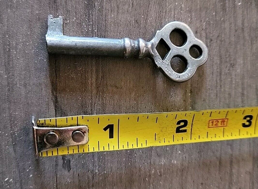 Vintage Antique Unique Hollow Barrel Small Skeleton Key