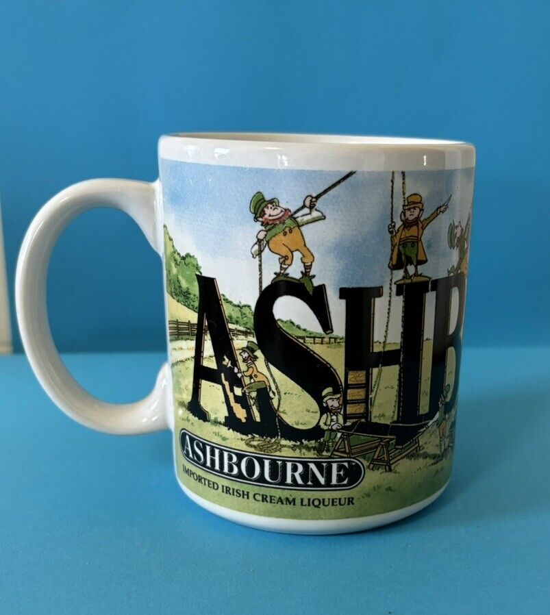 Ashbourne Imported Irish Cream Liquor 4” Tall Advertising Mug Cup