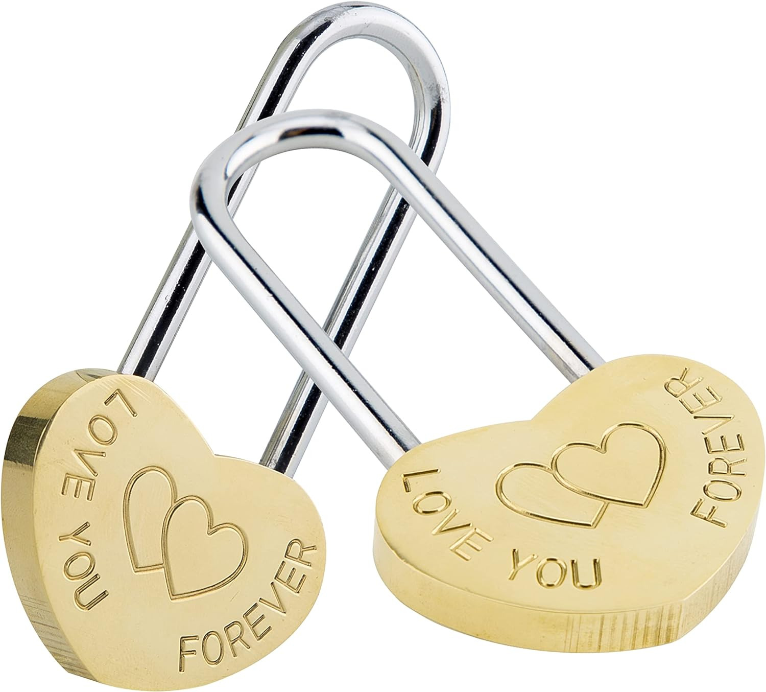 2PCS Love Lock Single Heart Padlock, 3.5\