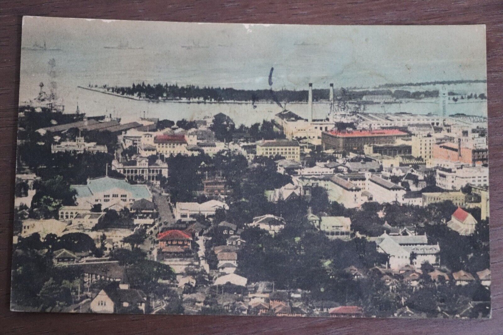 Hand-Colored Post Card from Honolulu, Hawaii - 1931
