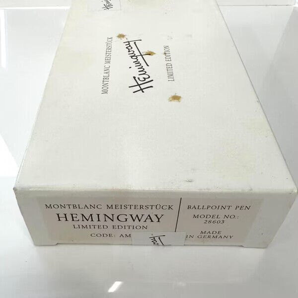 SEALED Montblanc Writers Edition from 1992 Ernest Hemingway Ballpoint Pen 28603