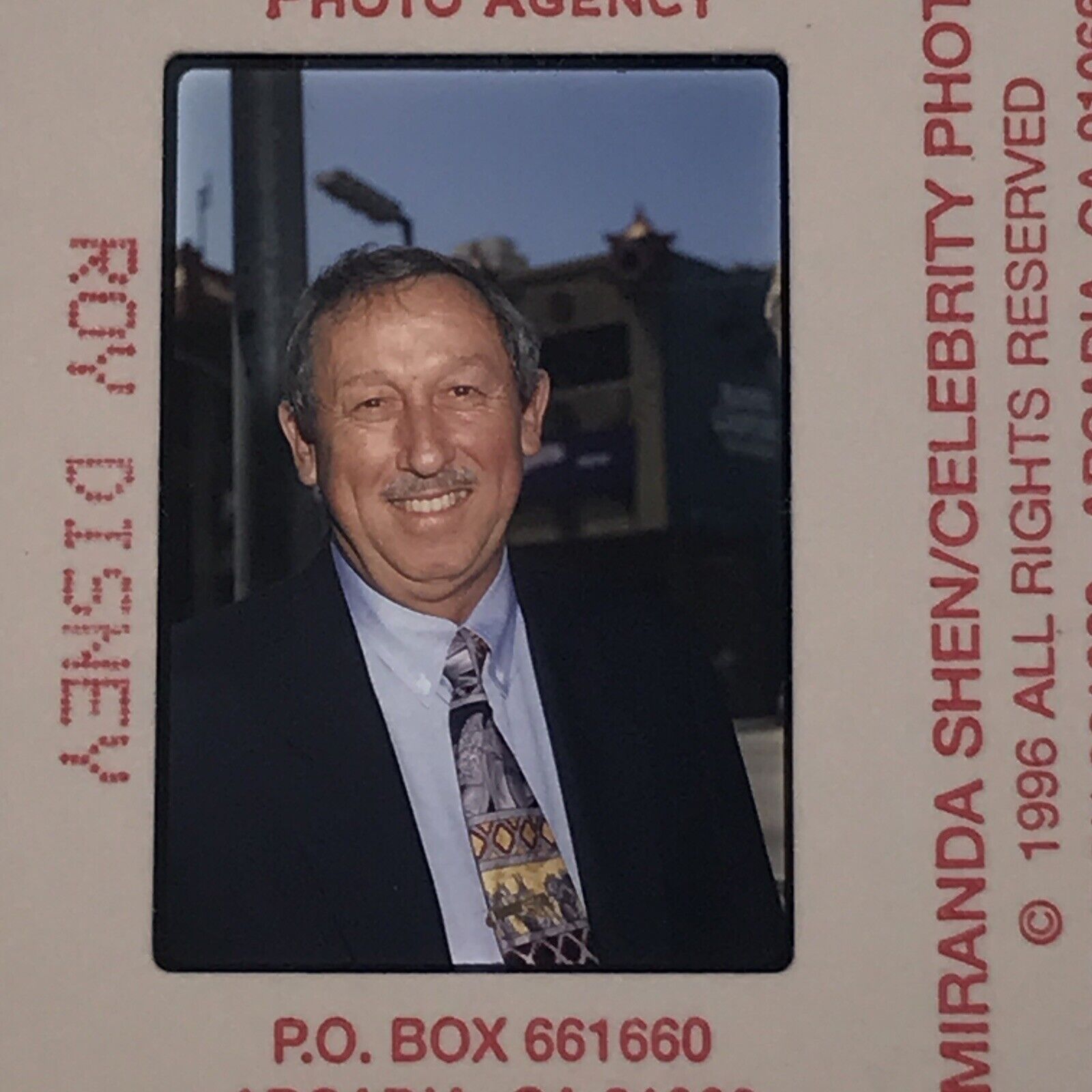1996 Roy Disney at Humpback Premier Celebrity Color Photo Transparency Slide